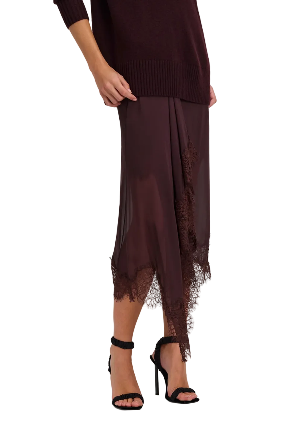A.L.C. Womens Bottoms 0 / Coffee Roast Anais Skirt, image 1 of 3