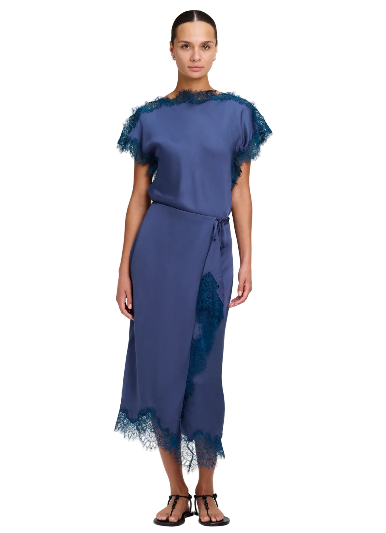 A.L.C. Womens Bottoms 2 / Ash Blue Bree Skirt
