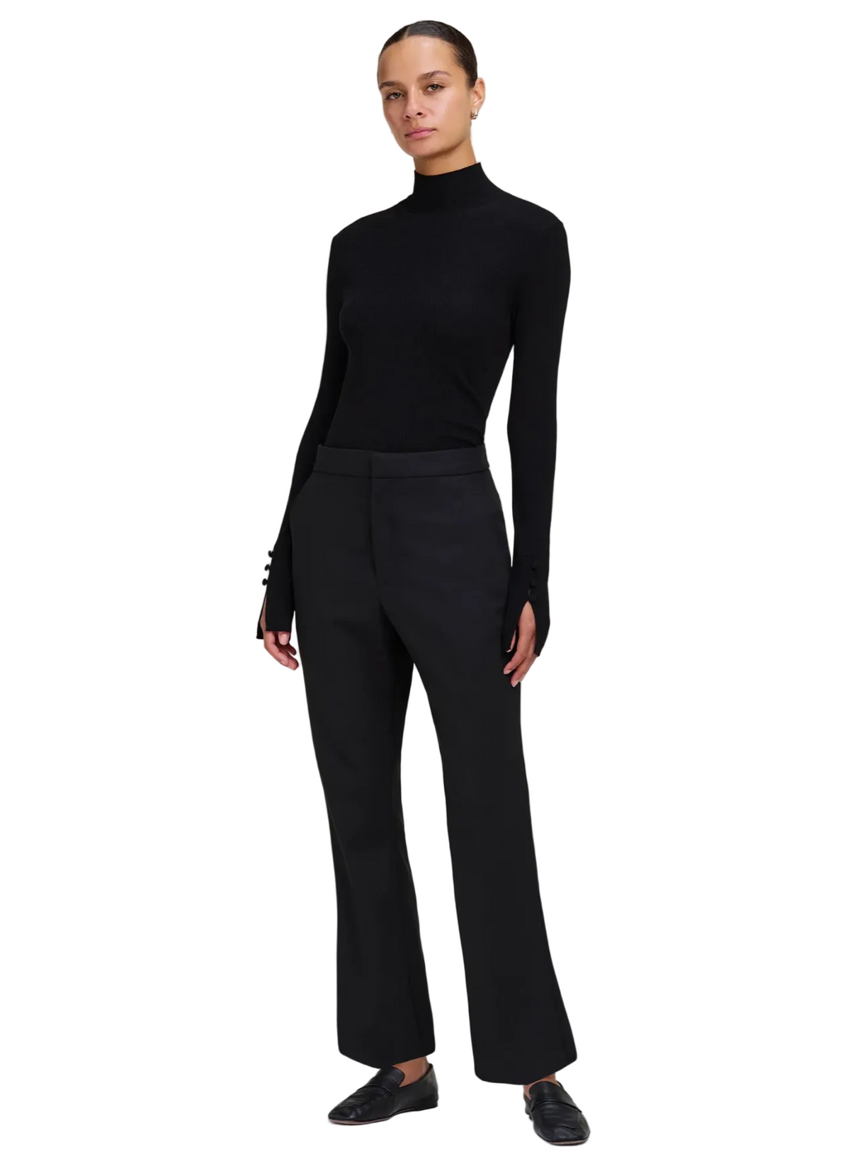 A.L.C. Womens Bottoms 2 / Black Cropped Sophie Pant