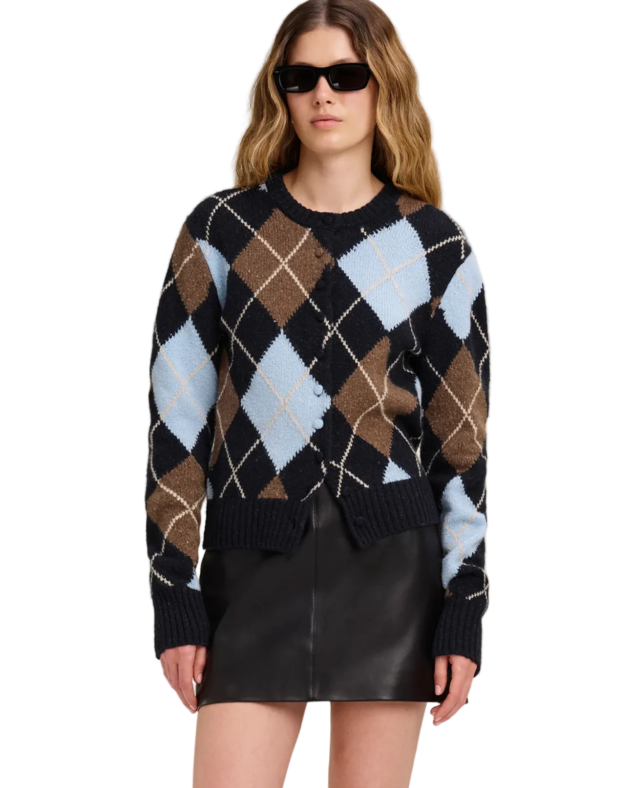 A.L.C. Womens Sweaters - Cashmere XSmall / Sky Blue Combo Skyler Cardigan