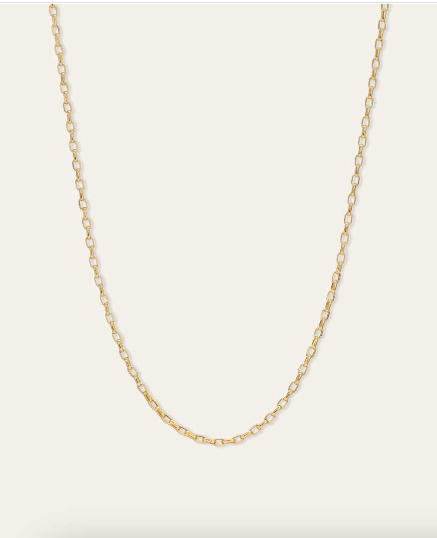 Adina Reyter Womens Jewelry 2mm Italian Chain Link Necklace - Y14, 18"