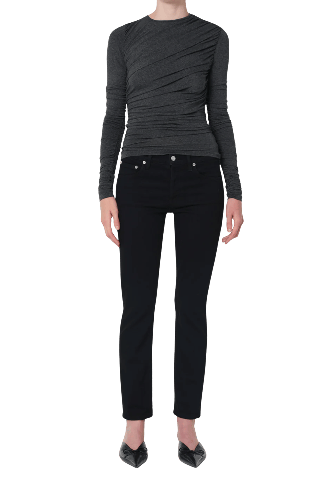 AGOLDE Womens Denim Cocktail Ankle Jean