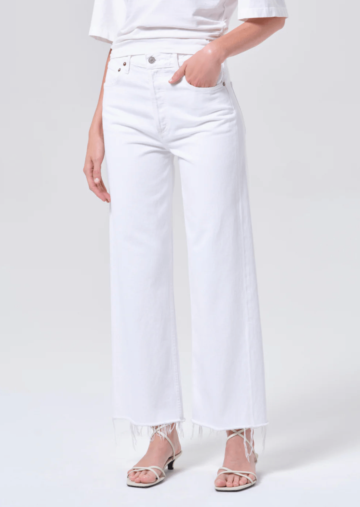 AGOLDE Womens Denim Ren Wide Leg Jean