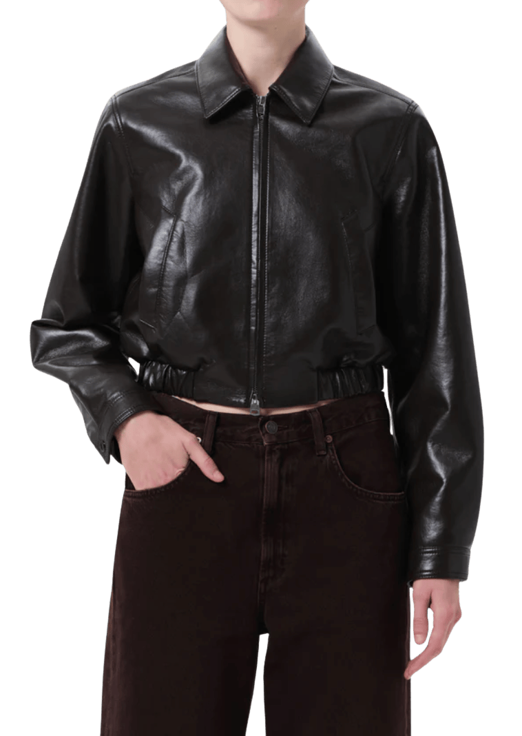 AGOLDE Womens Jackets Essie recycled Cropped Jacket