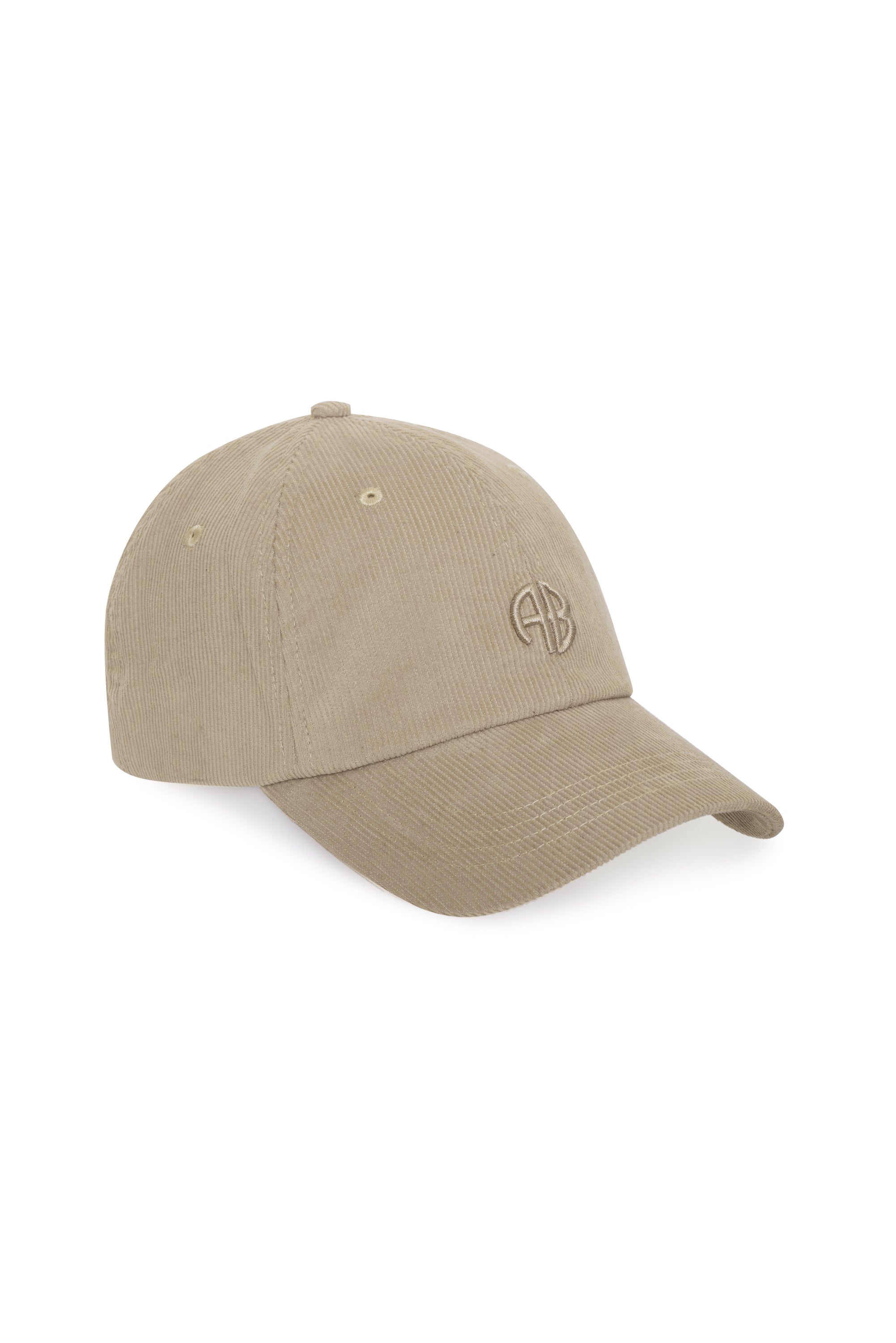 Anine Bing Womens Accessories Beige Jeremy Baseball Cap AB Corduroy