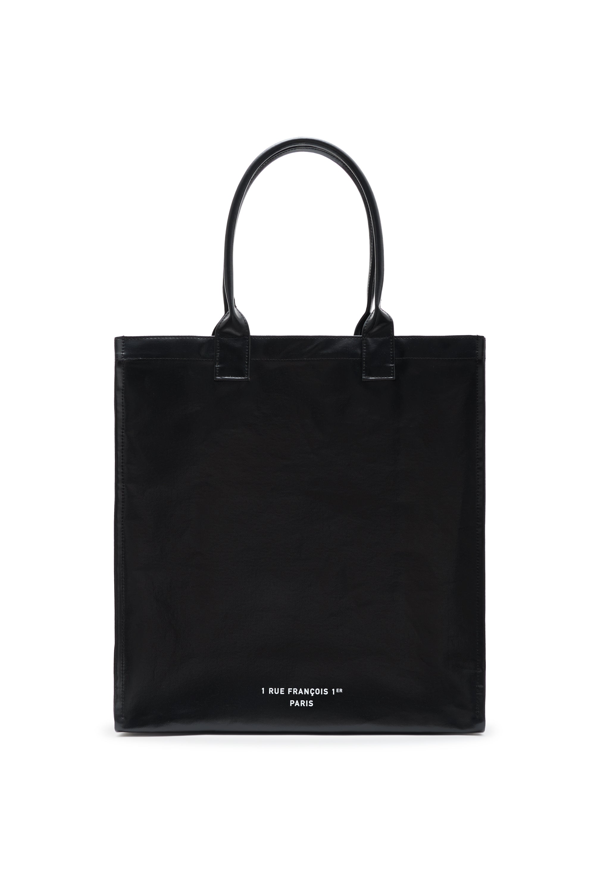 Anine Bing Womens Accessories Black Leonie Coated Canvas Tote