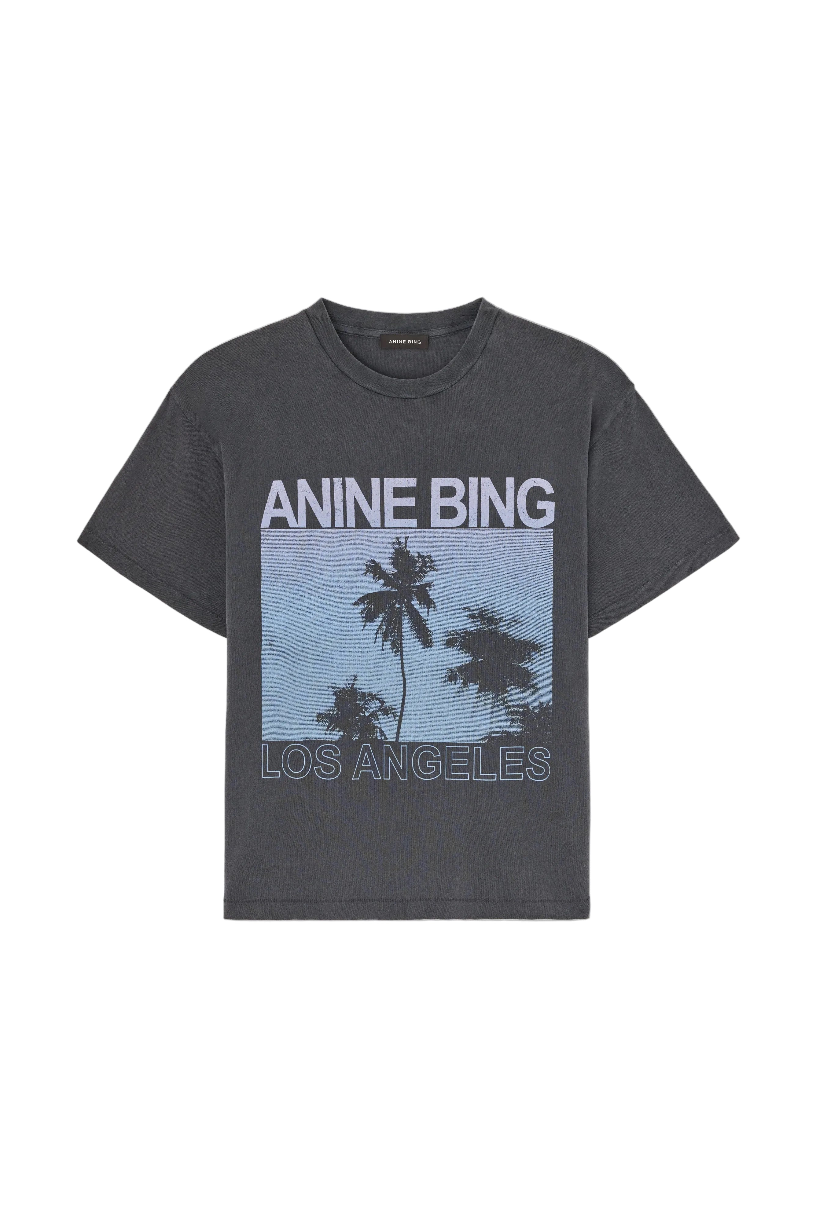 Anine Bing Womens Basics Cade Tee Palms