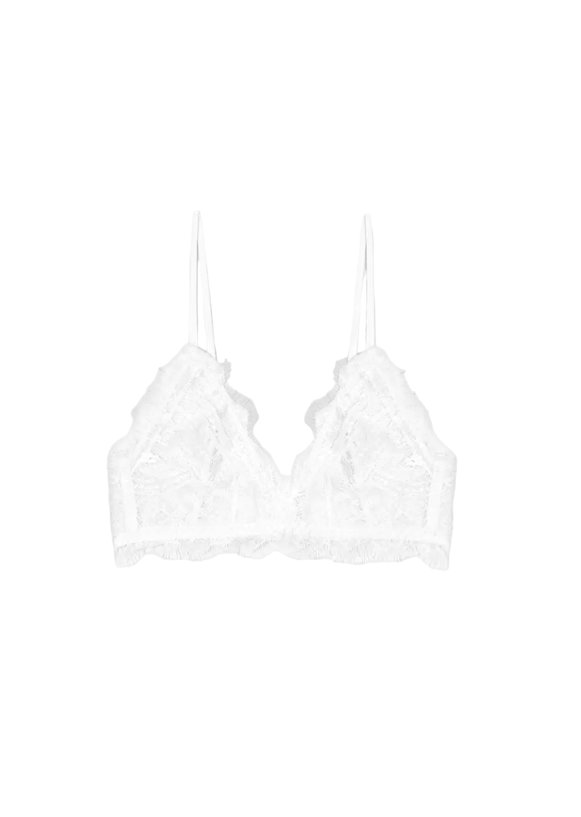 Anine Bing Womens Basics Lace Bra With Trim