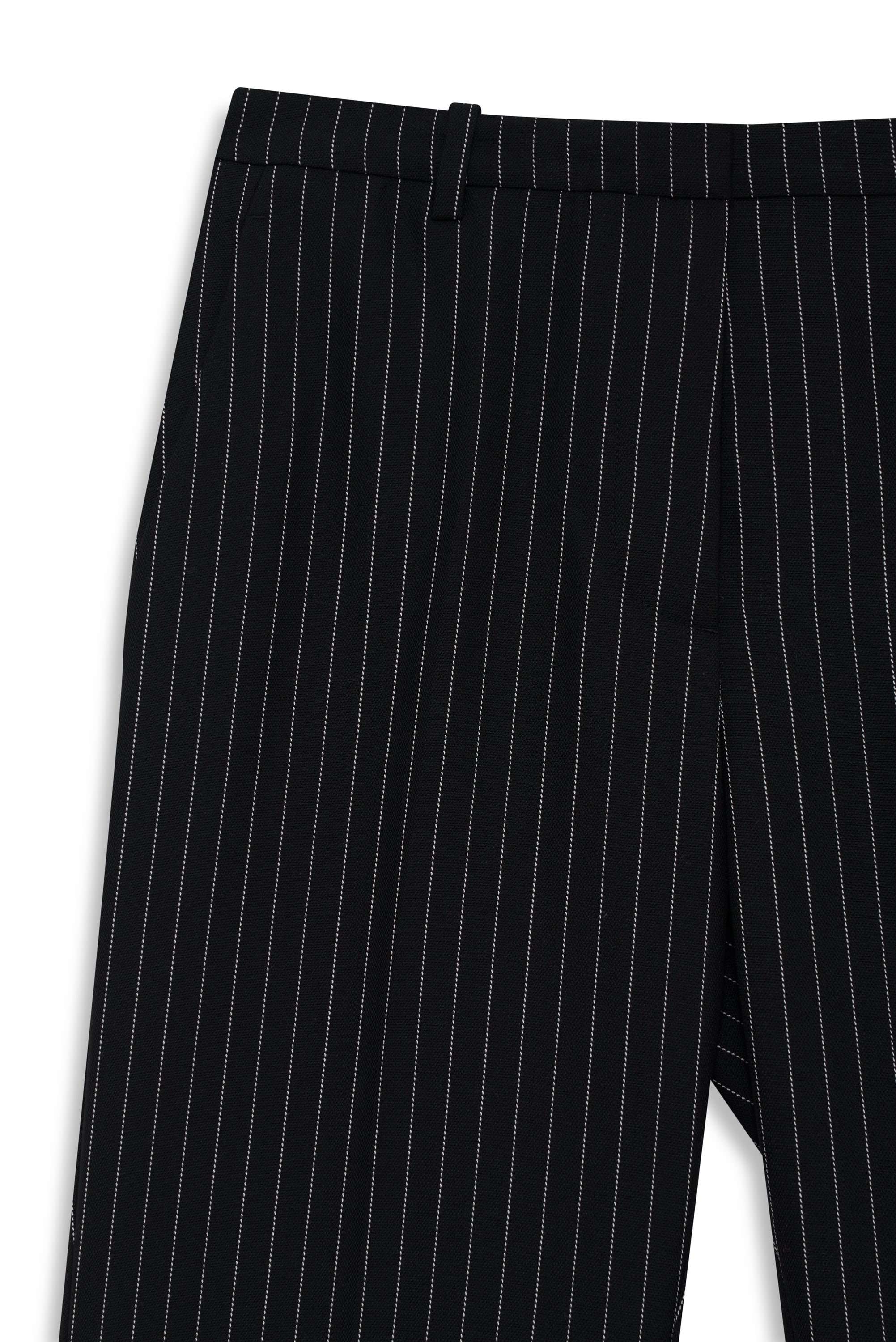 Anine Bing Womens Bottoms Thomas Trouser - Black and White Pinstripe