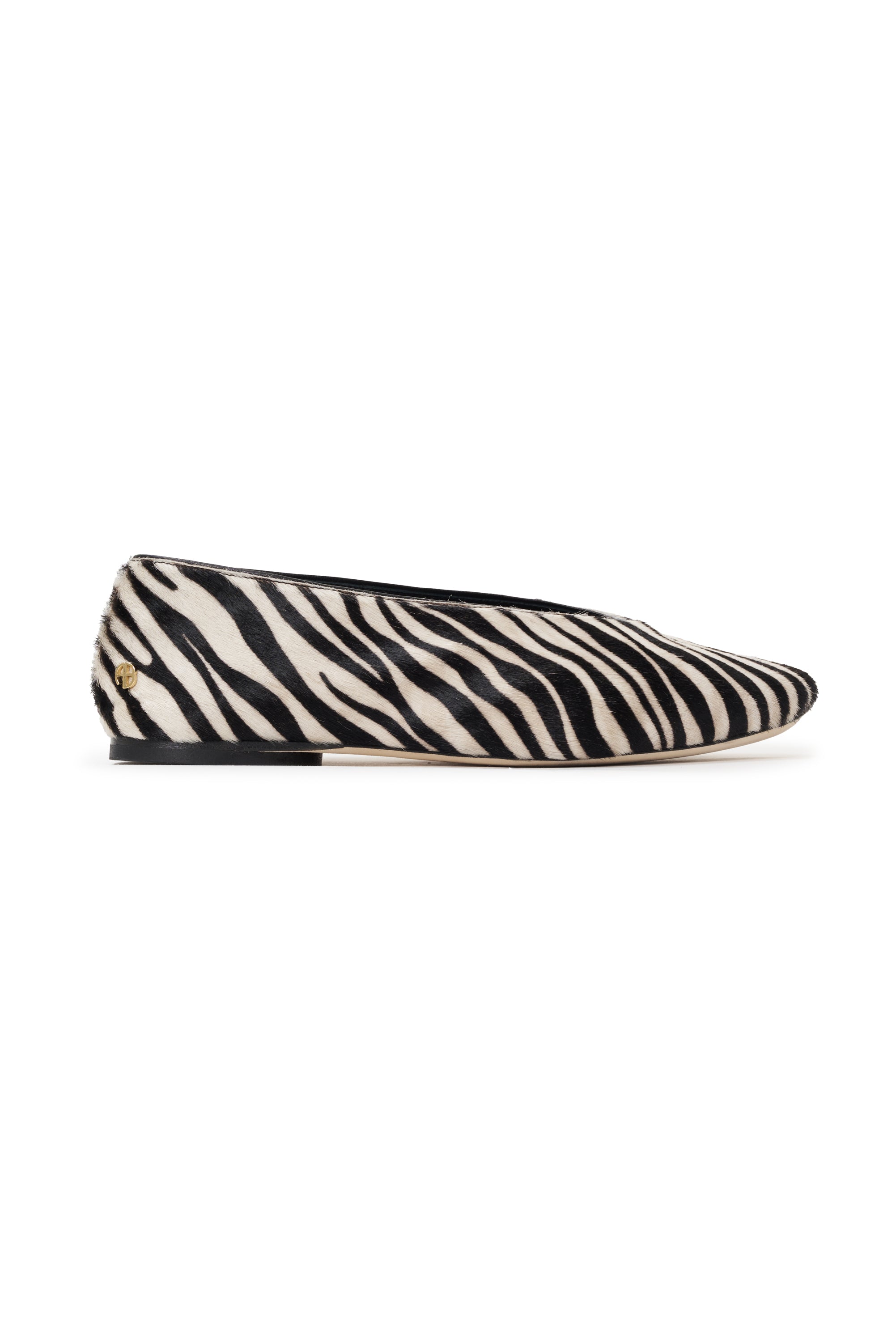 Anine Bing Womens Shoes 37 / Print Ana Flats Calf Hair Zebra