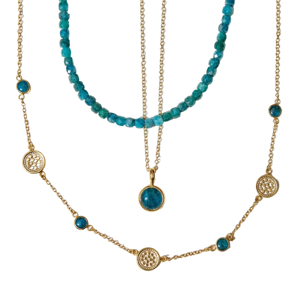ANNA BECK Apatite Station Necklace, image 2 of 2