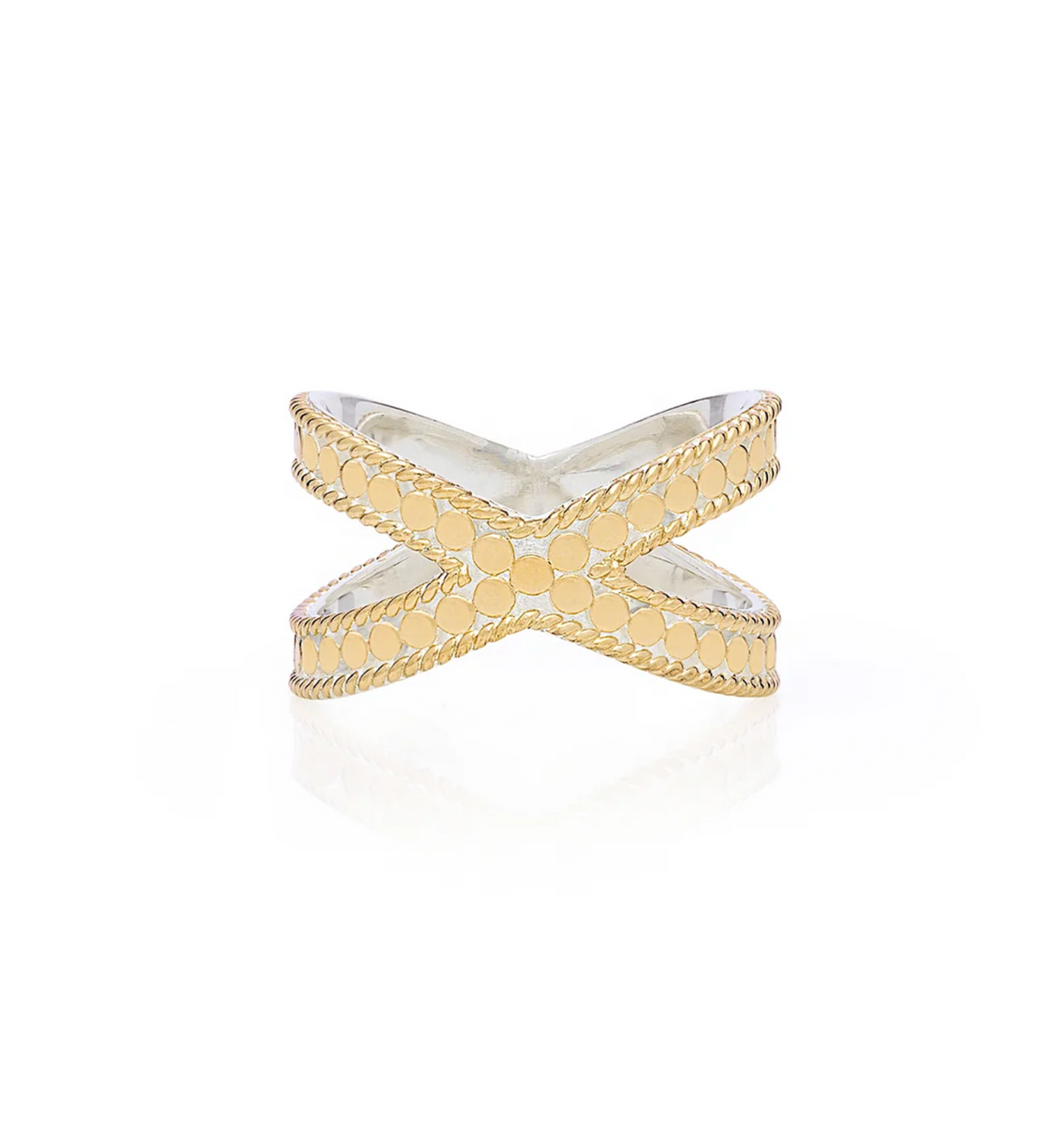 ANNA BECK Womens Jewelry Classic Cross Ring - Gold
