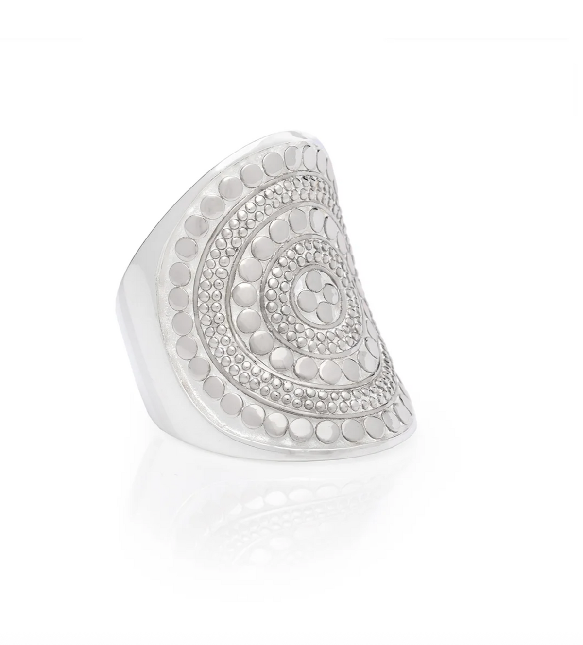 ANNA BECK Womens Jewelry Classic Saddle Ring - Silver