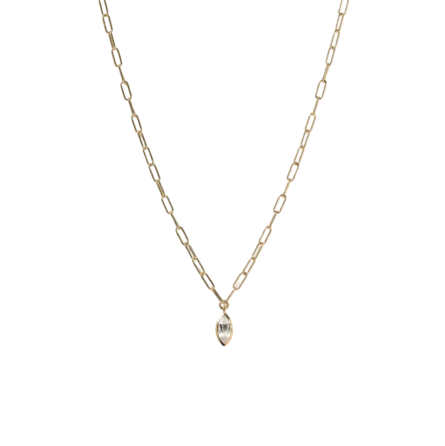 ARDDUN AGENCY Womens Jewelry Marquise Lovelink Necklace