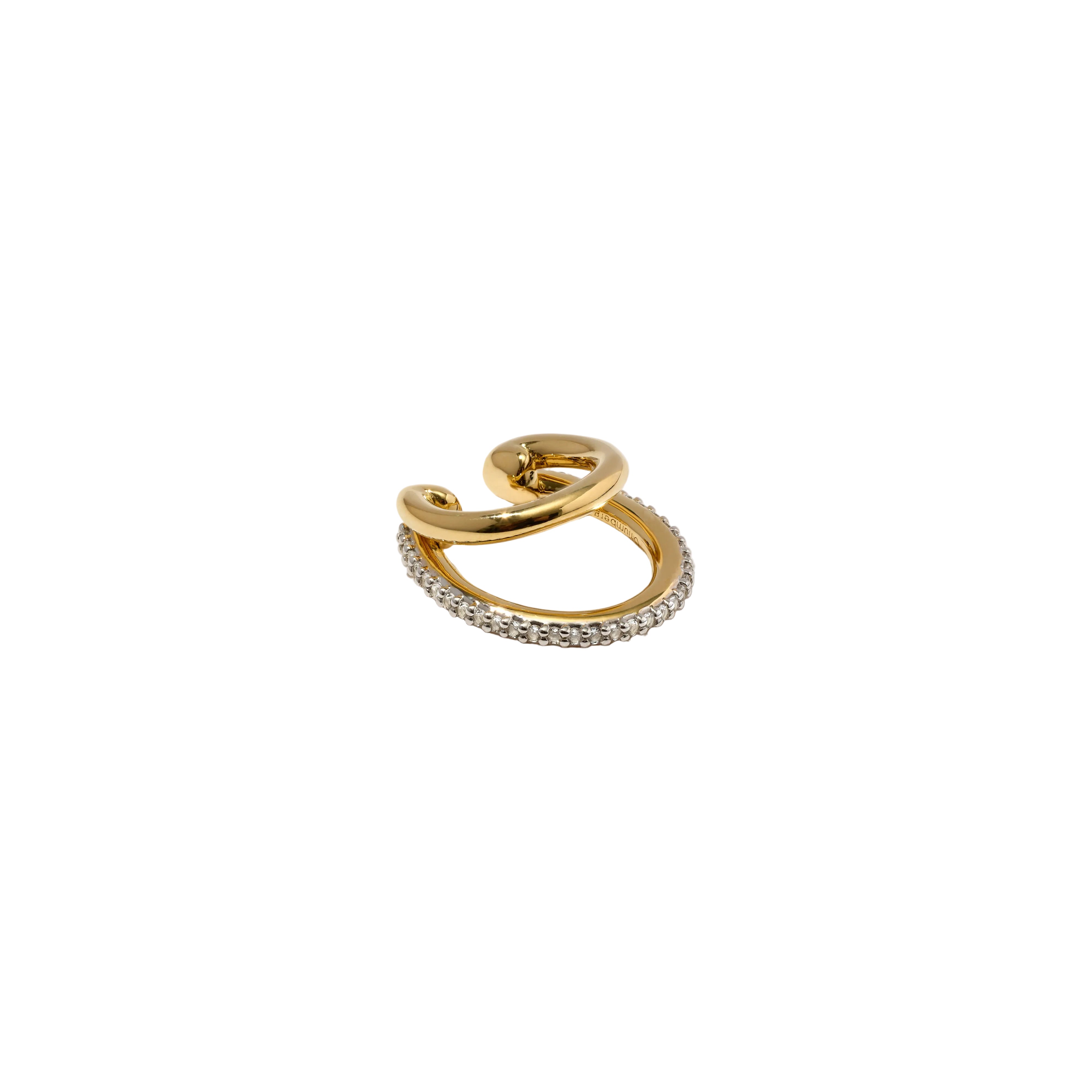 ARDDUN AGENCY Womens Jewelry Pave Double Ear Cuff