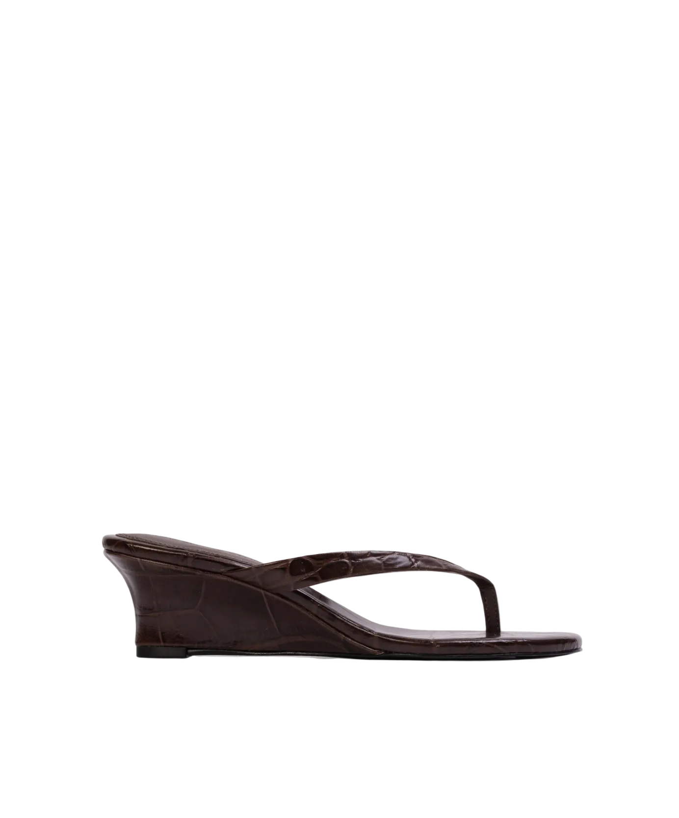 Black Suede Studio Womens Shoes Brown Croc EASY 50 Mule