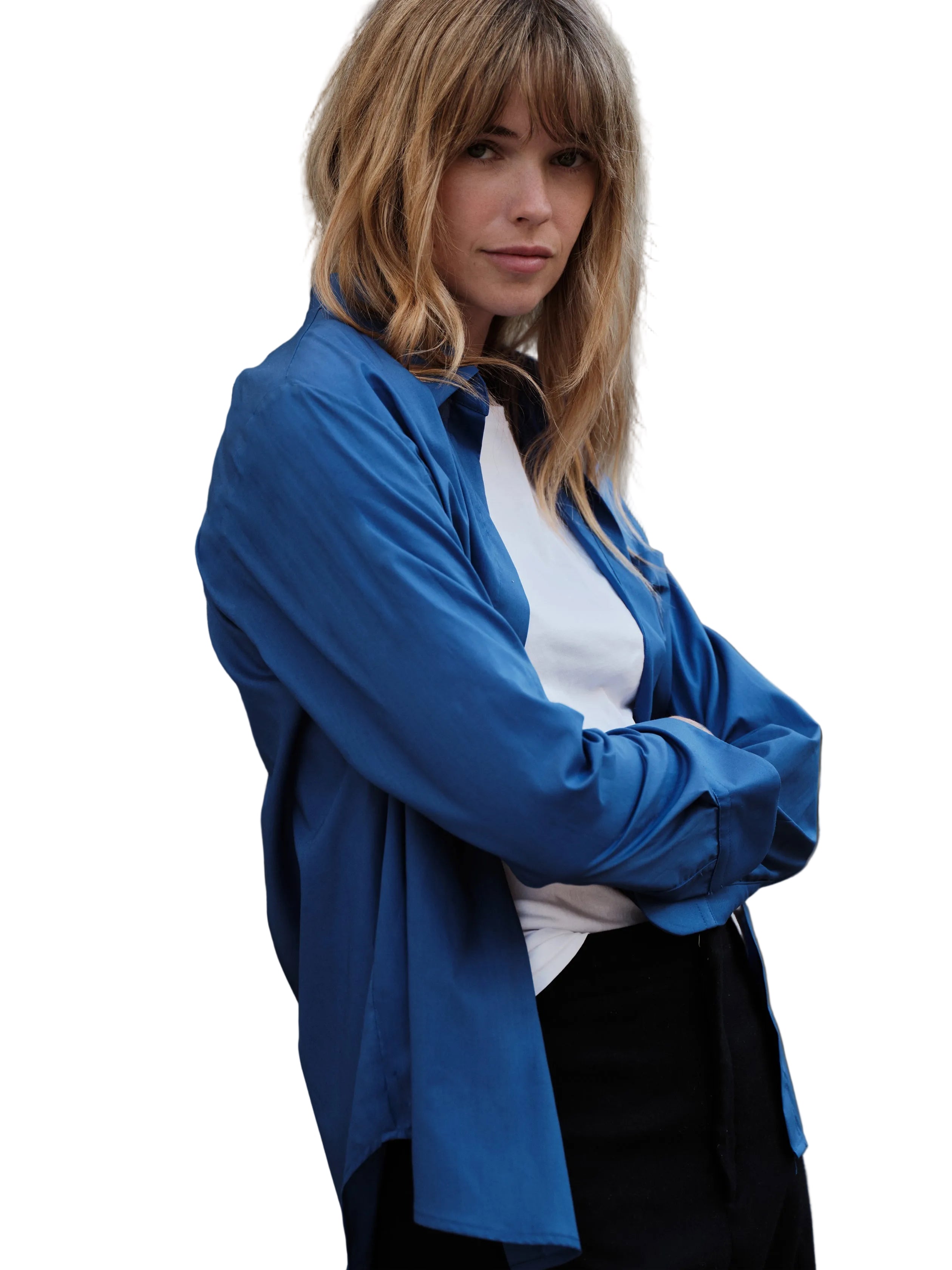 CISSA Womens Novelty Tops XSmall / Admiral Blue The Atelier Shirt