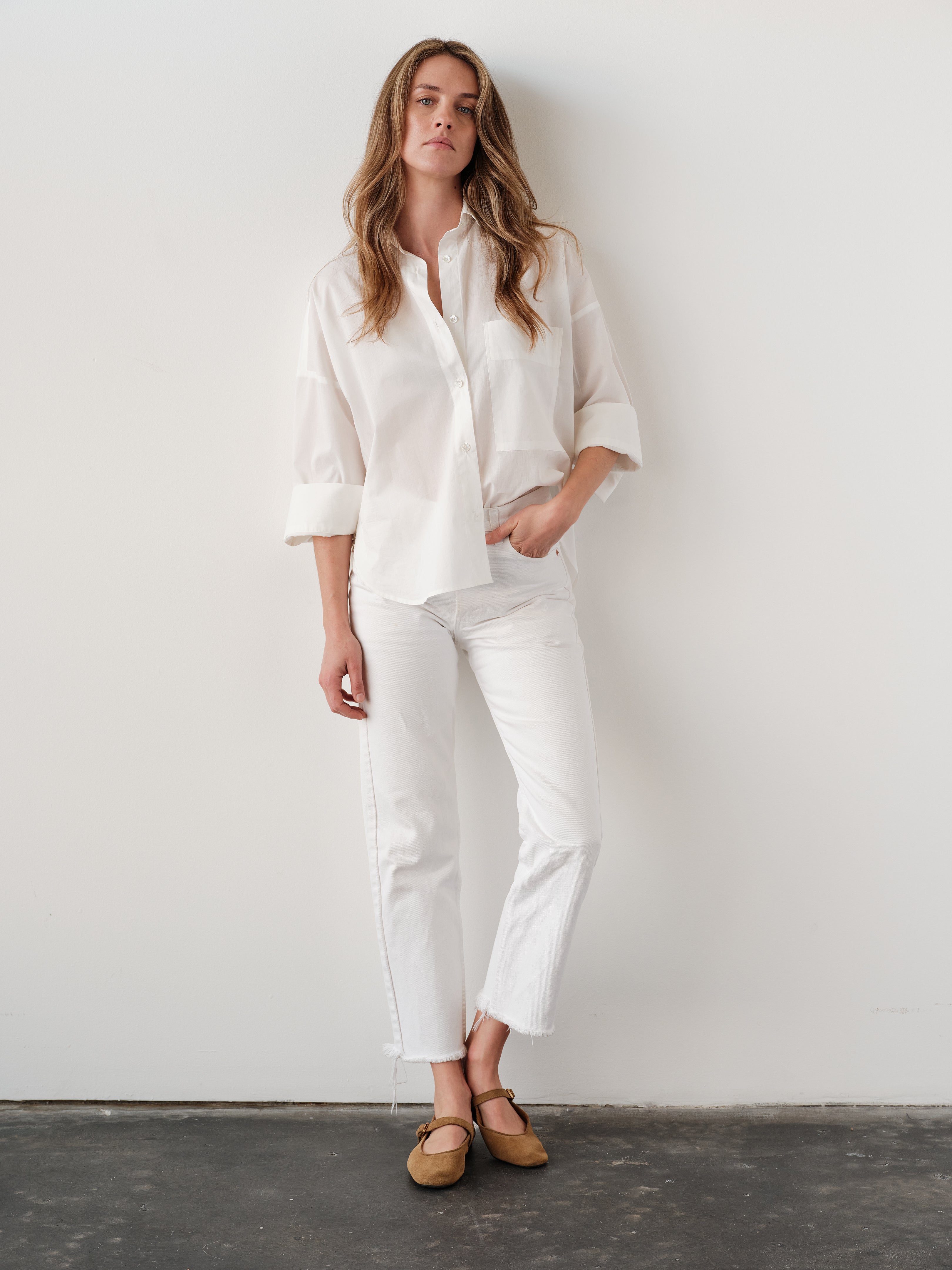 CISSA Womens Novelty Tops XSmall / White The Brentwood Shirt