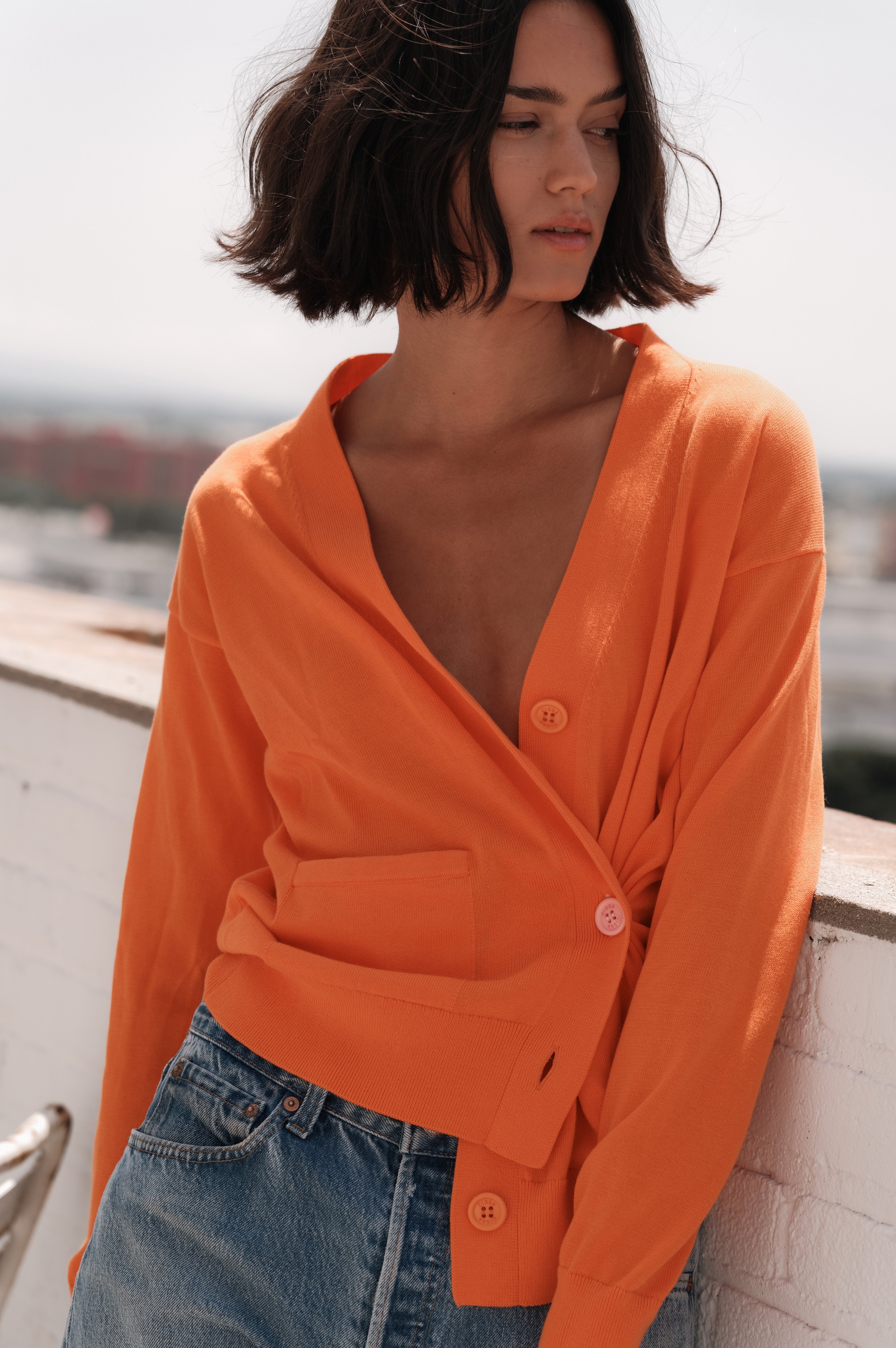 CISSA Womens Sweaters The Wrap Cardigan