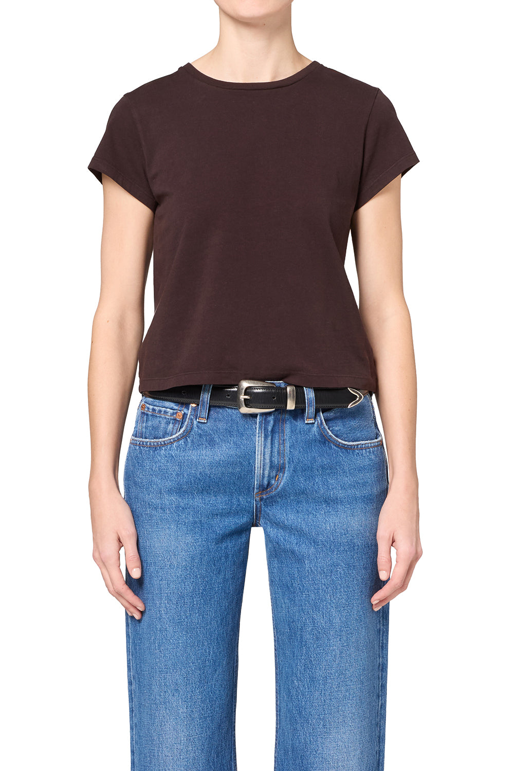 Citizens of Humanity Womens Basics XSmall / Chocolate Kai Baby Tee