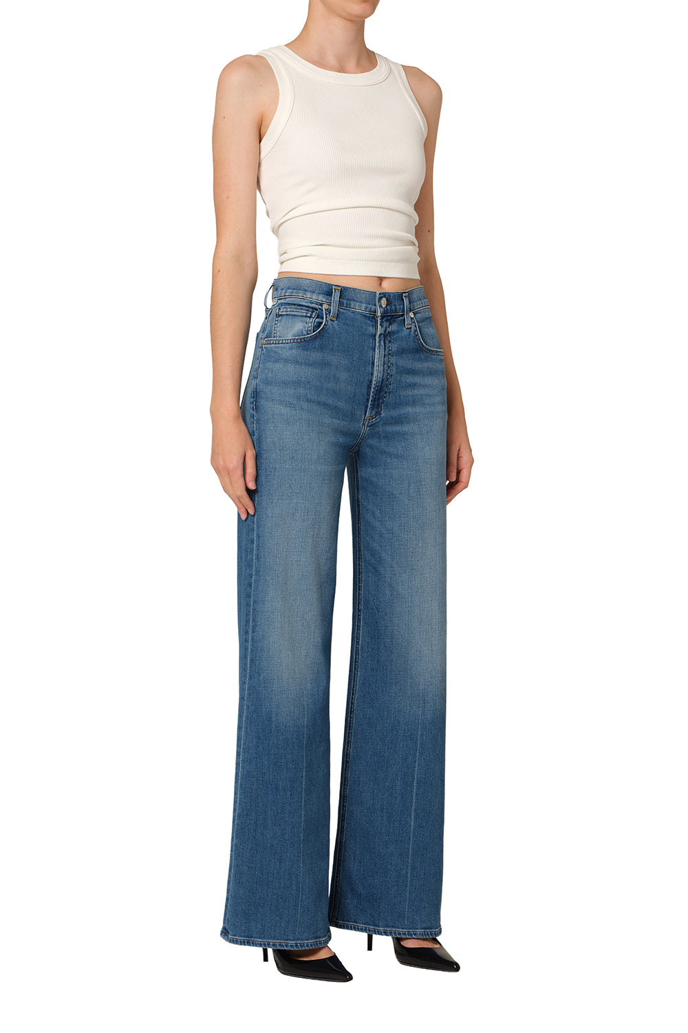 Citizens of Humanity Womens Denim Lyra Long 32 in Candle Light