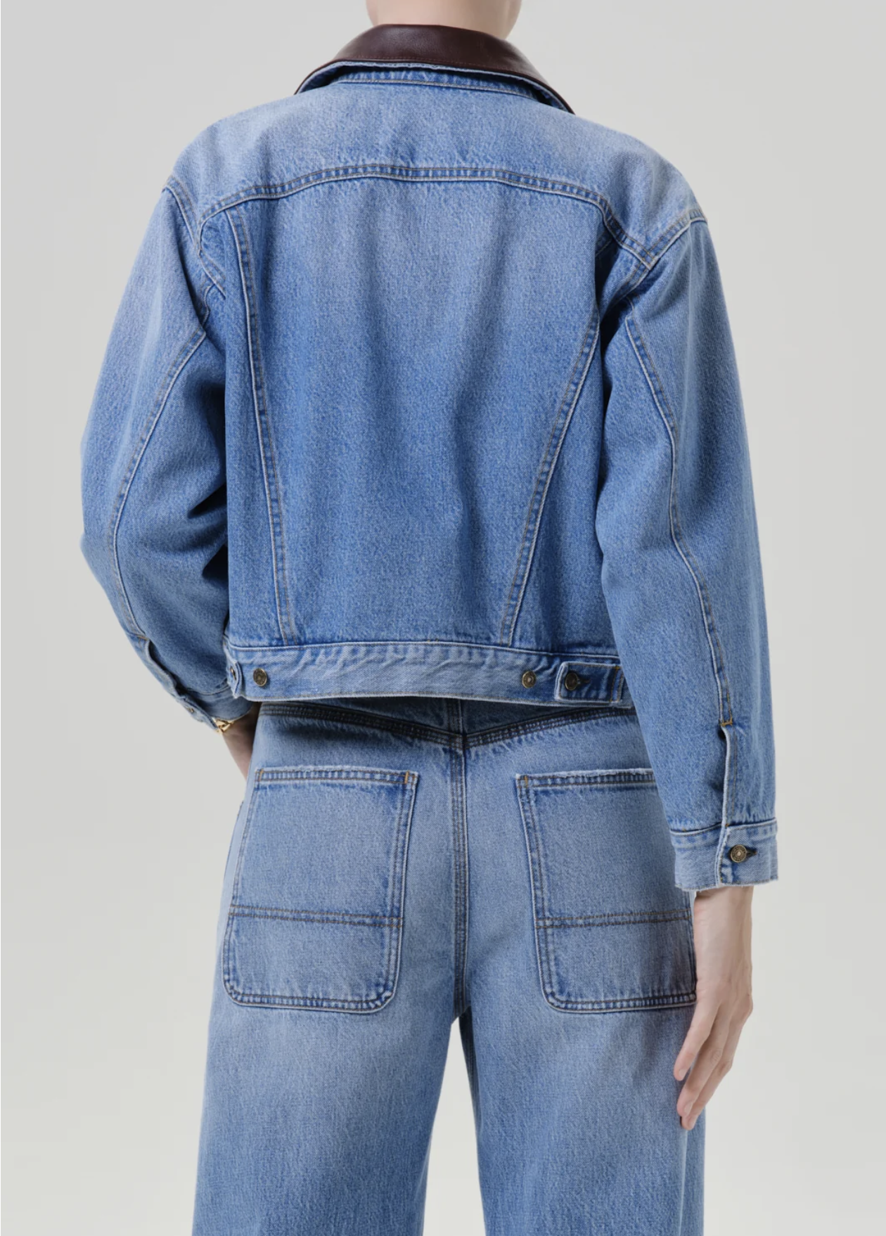 Citizens of Humanity Womens Jackets Skylar Denim Jacket in Sunlit
