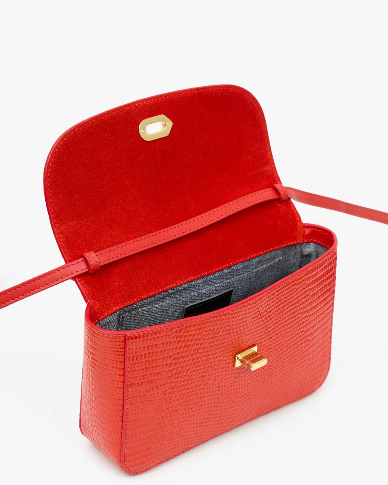 Clare V Womens Accessories Kathryn - Glossy Lizard