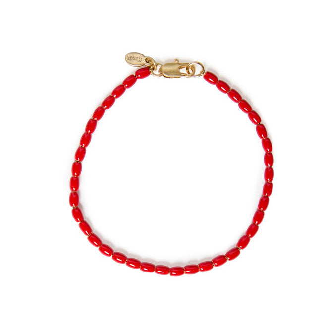 Clare V Womens Jewelry Enamel Barrel Chain Bracelet