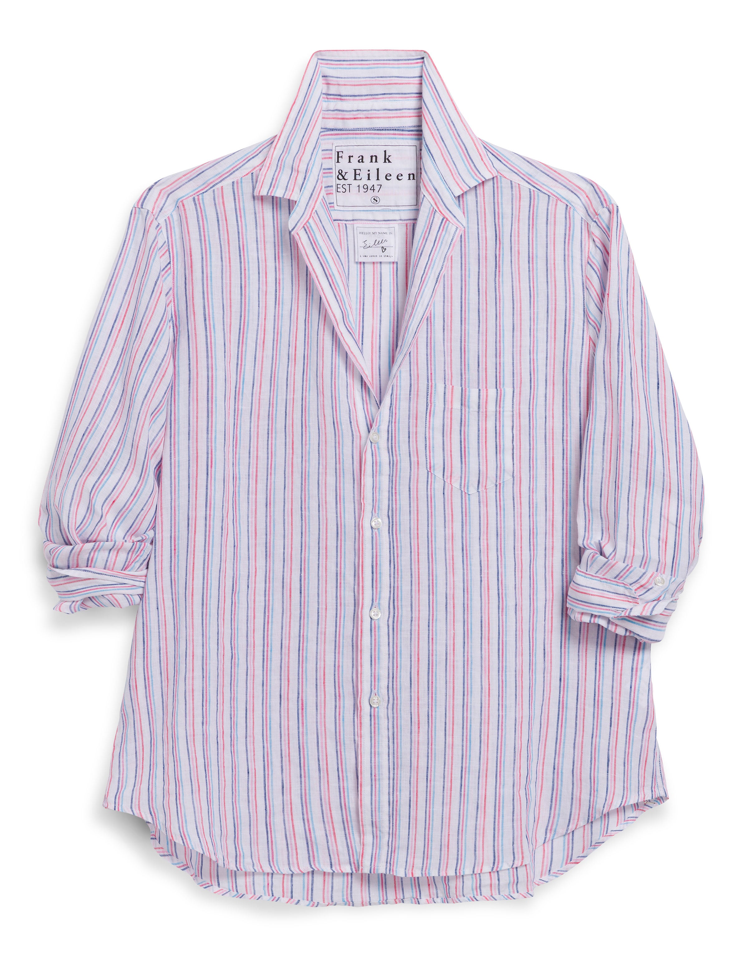 Frank & Eileen Womens Novelty Tops Relaxed Button-Up Shirt