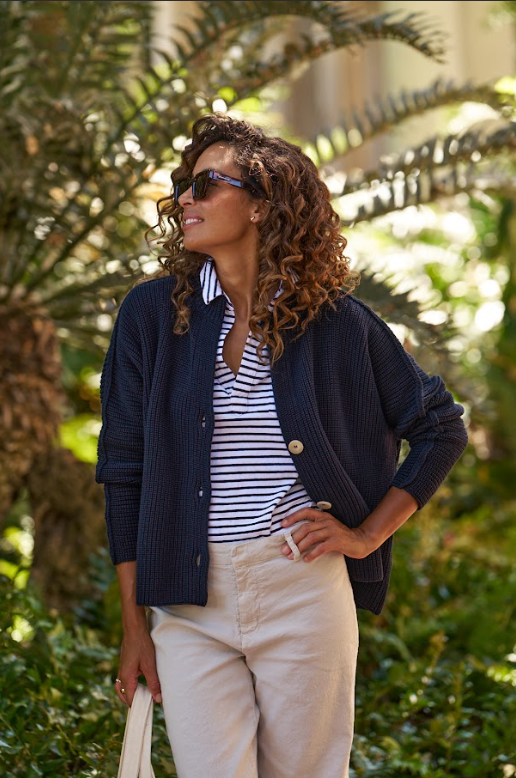 Frank & Eileen Womens Sweaters Montecito Crew Neck Cardigan