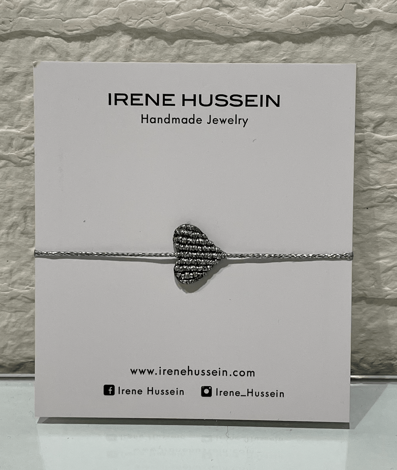 Irene Hussein Womens Jewelry Heart Bracelet Silver