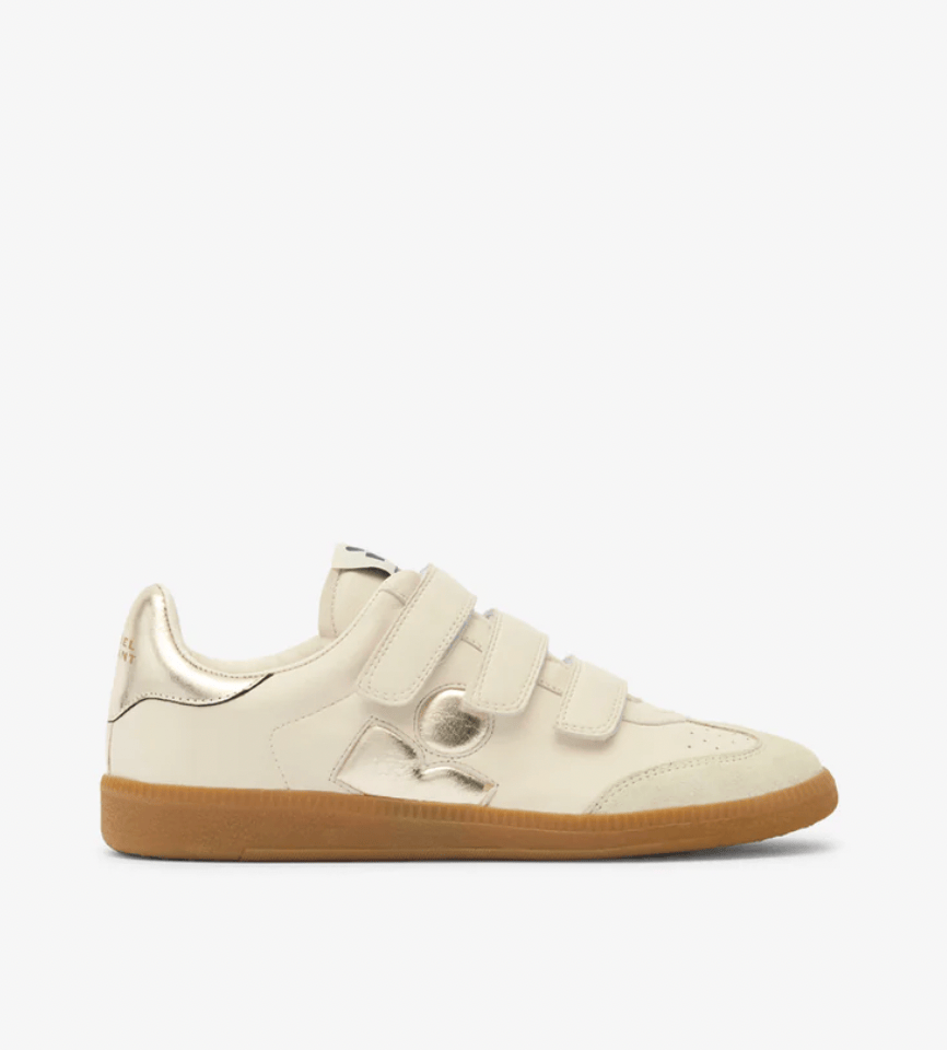 Isabel Marant Womens Shoes Beth Sneaker - Chalk/Champagne