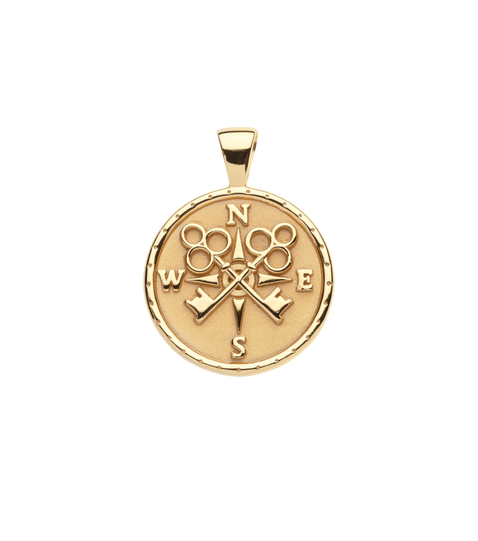 Jane Win Womens Jewelry Forever Small Pendant Coin - Drawn Chain