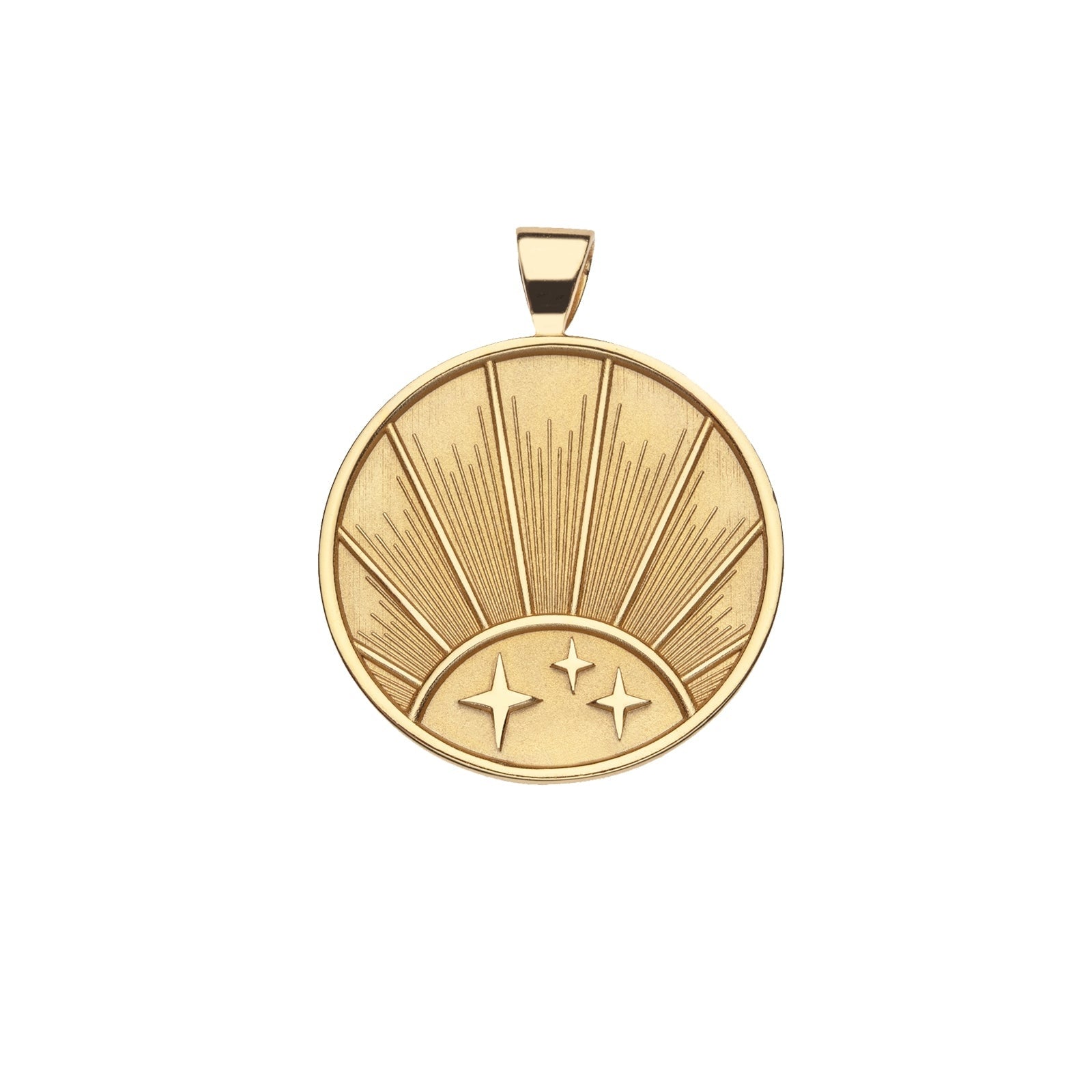 Jane Win Womens Jewelry Strong JW Original Pendant Coin - Rising Sun
