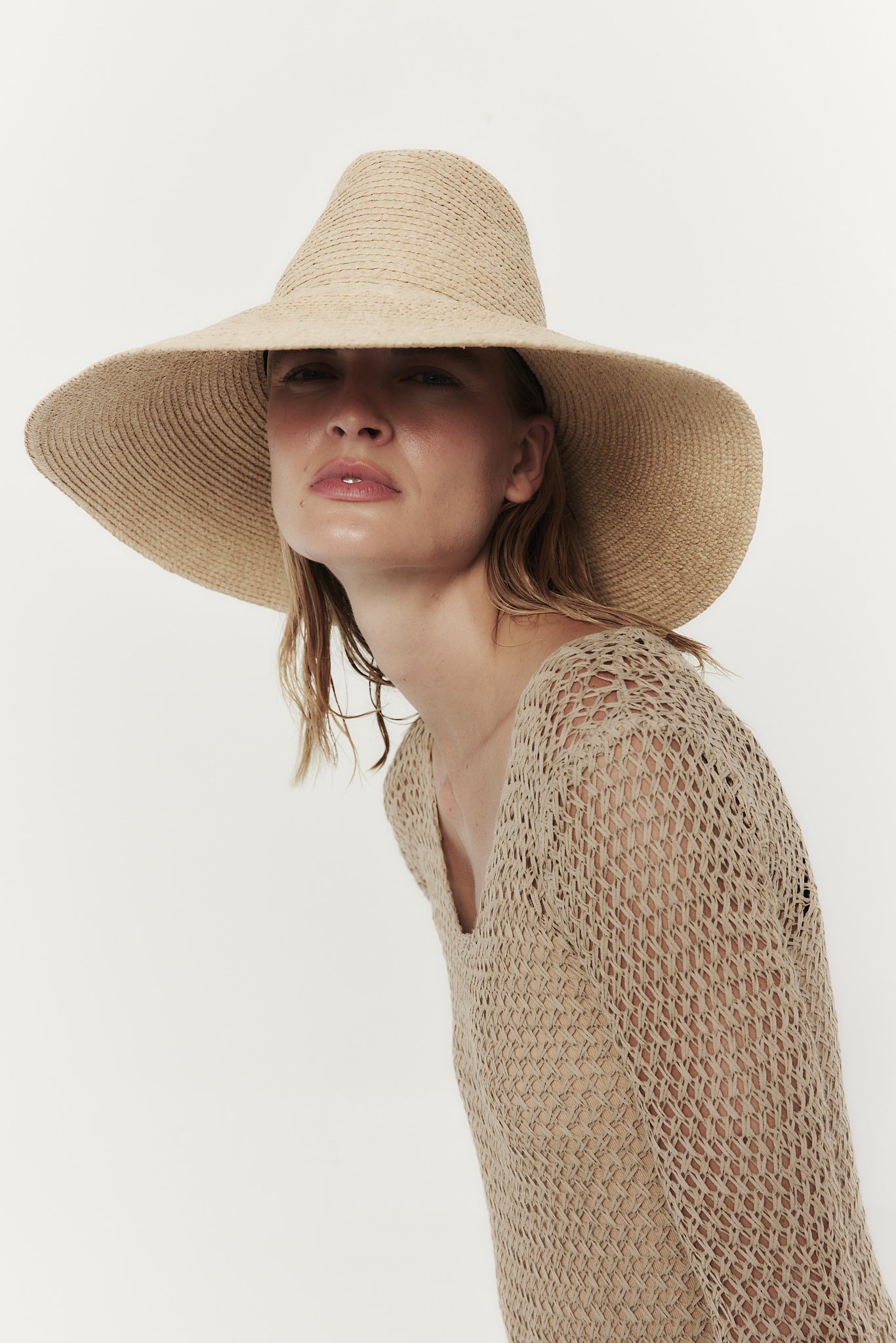 Janessa Leone Womens Accessories Tinsley Straw Hat