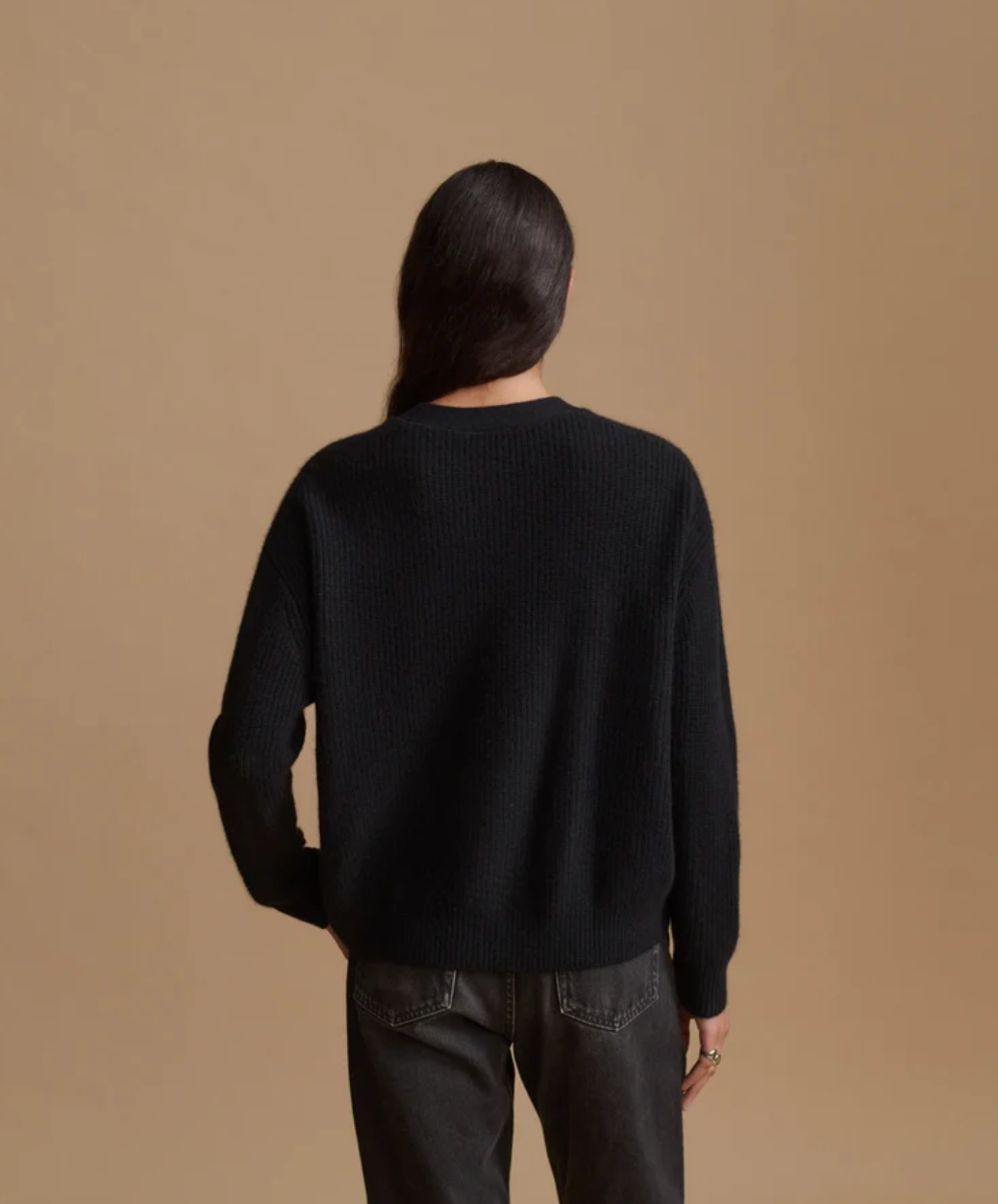 Jenni Kayne Womens Sweaters - Cashmere Cropped Cashmere Cocoon Cardigan, image 4 of 6