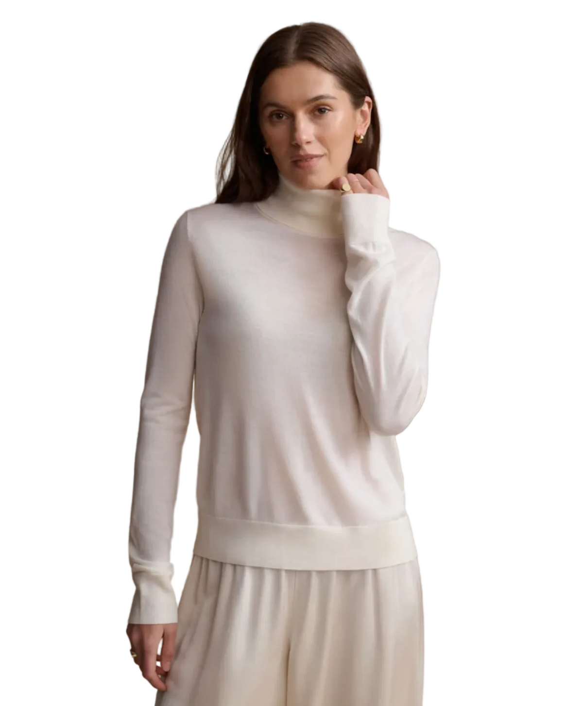 Jenni Kayne Womens Sweaters XSmall / Ivory Linden Turtleneck, image 1 of 3