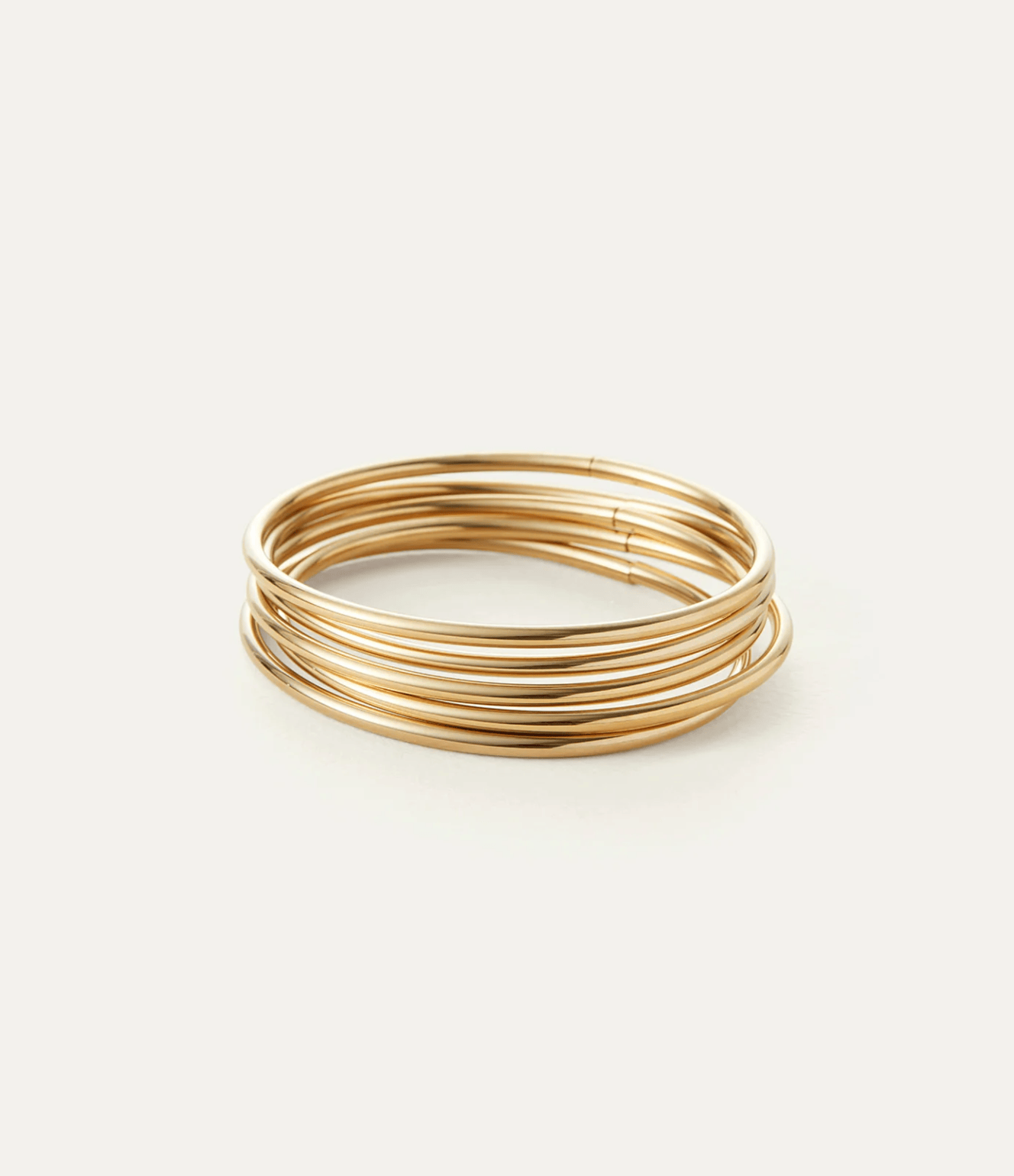 Jenny Bird Womens Jewelry Gold Dane Bangle Set L - 5pk