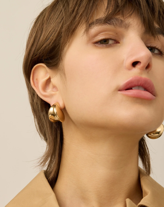 Jenny Bird Womens Jewelry Mini Paige Puffs Earrings