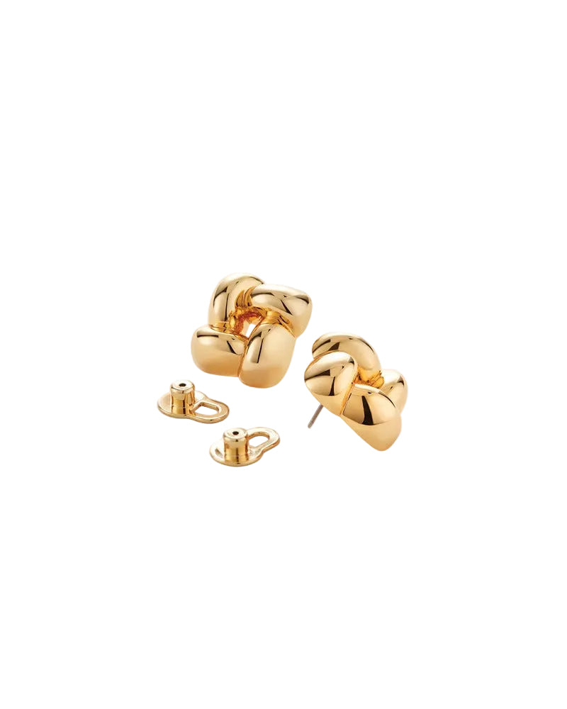 Jenny Bird Womens Jewelry Small Woven Square Earrings