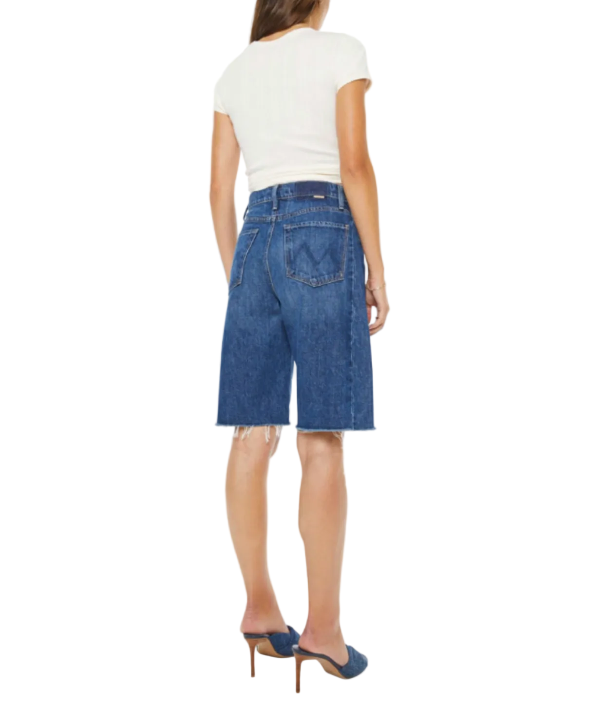 Mother Womens Bottoms Half Pipe Bermuda Fray