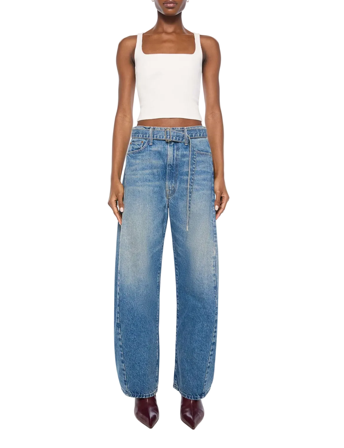Mother Womens Denim 24 / Tootsie The Belted Spoonful Nerdy