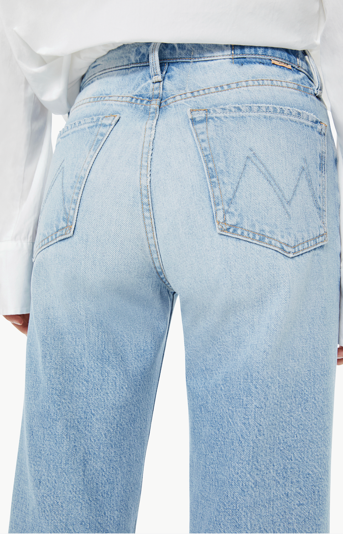 Mother Womens Denim The Rambler Zip Flood
