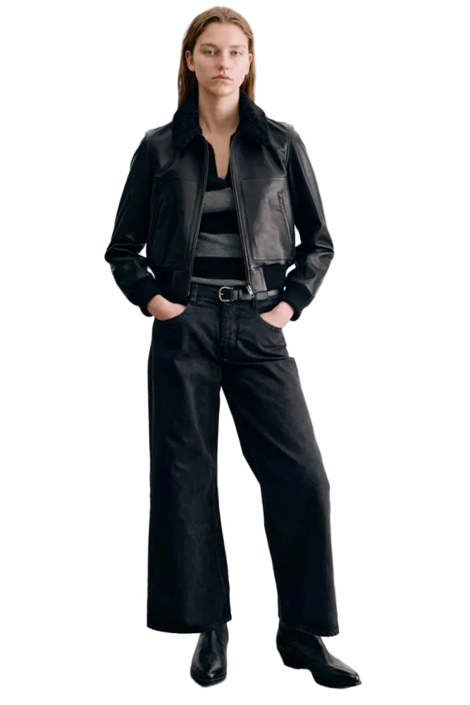 Nili Lotan Womens Bottoms 0 / Carbon Marlene Pant