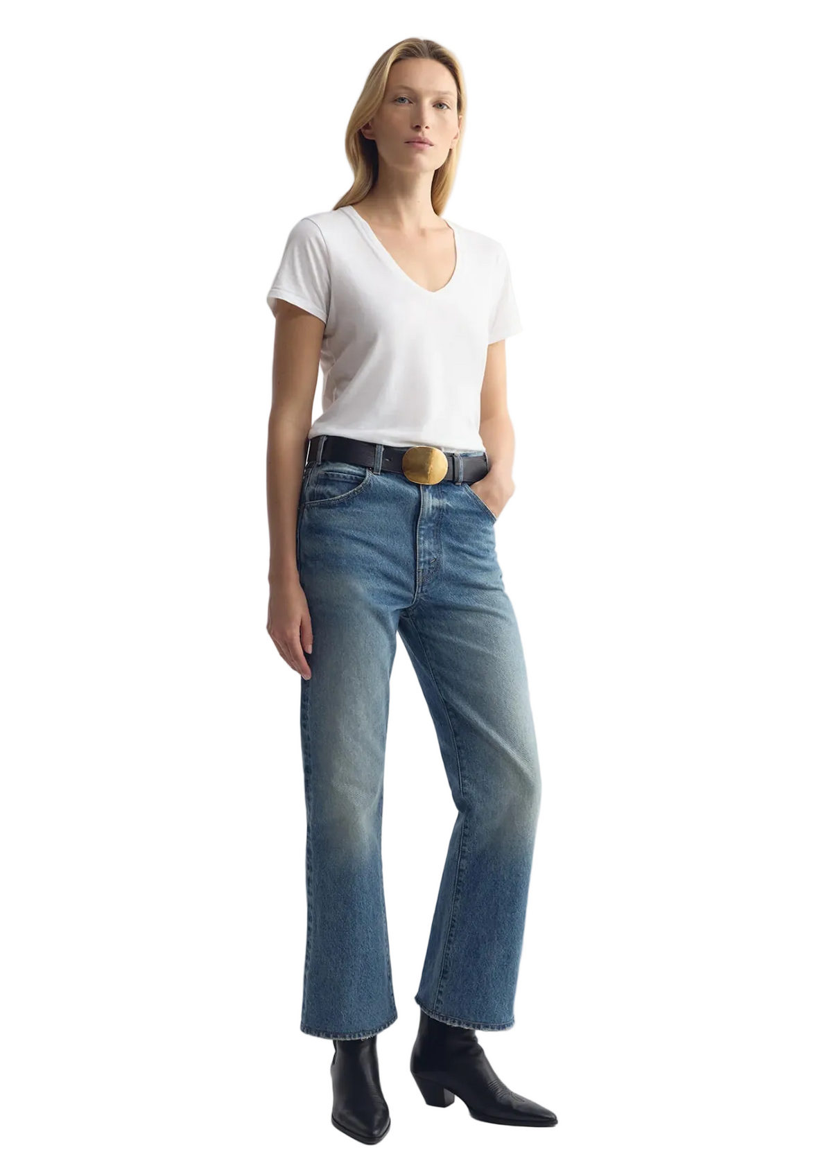 Nili Lotan Womens Denim Cropped Joan Jean, image 2 of 3