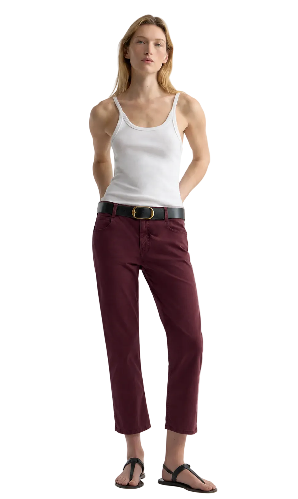 Nili Lotan Womens Denim 2 / Cabernet Lorimer Pant, image 1 of 3