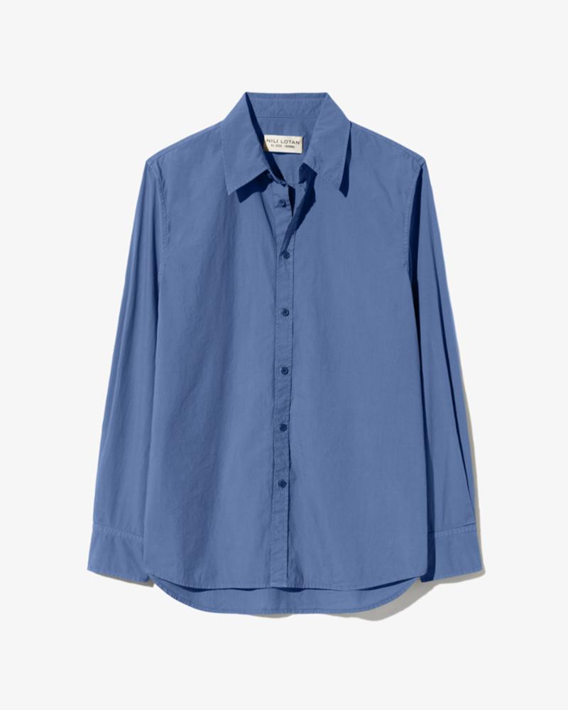 Nili Lotan Womens Novelty Tops Raphael Classic Shirt