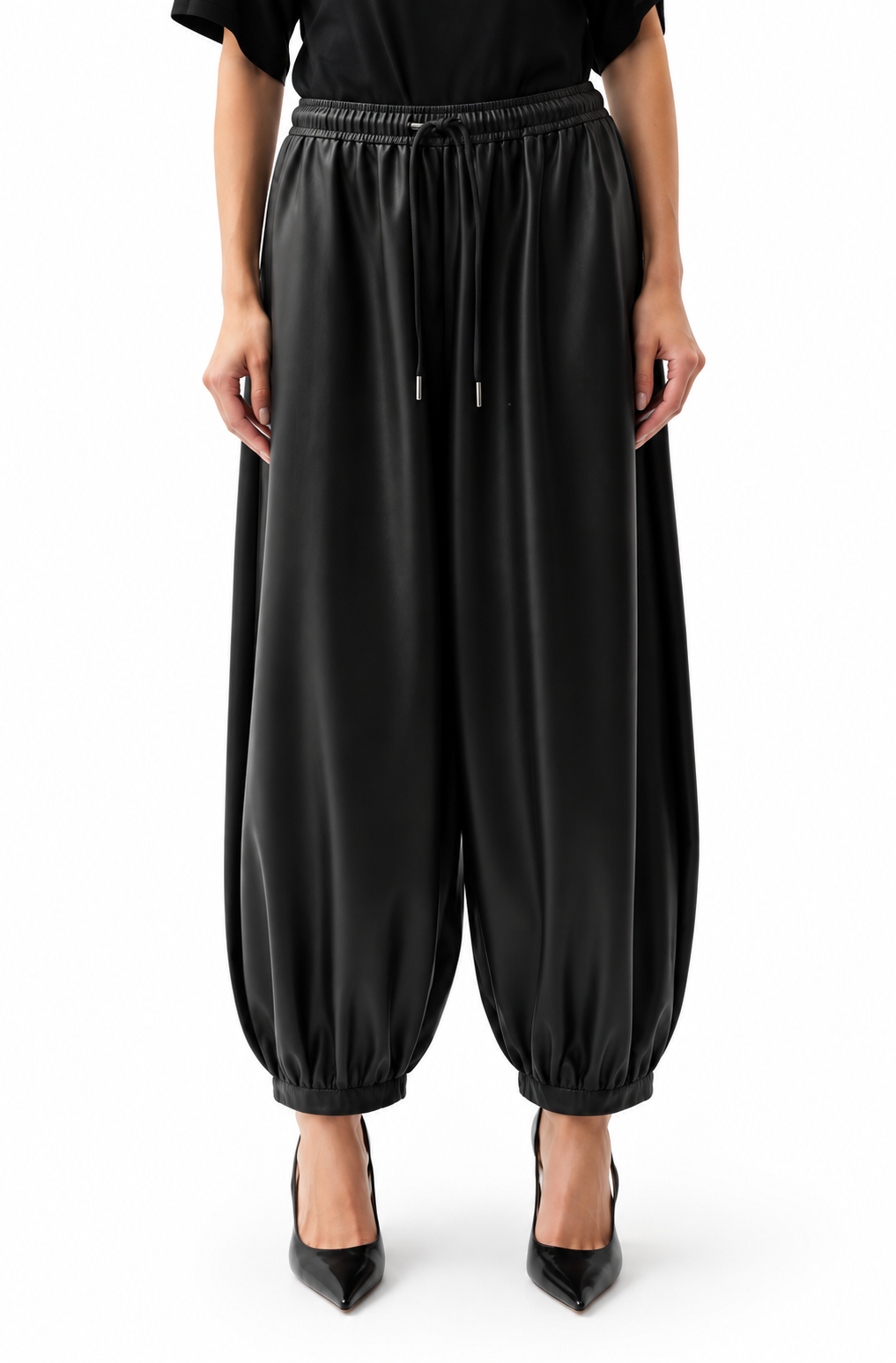 Pistola Womens Bottoms Freya Alt Leather Pull On Harem Pant, image 1 of 2