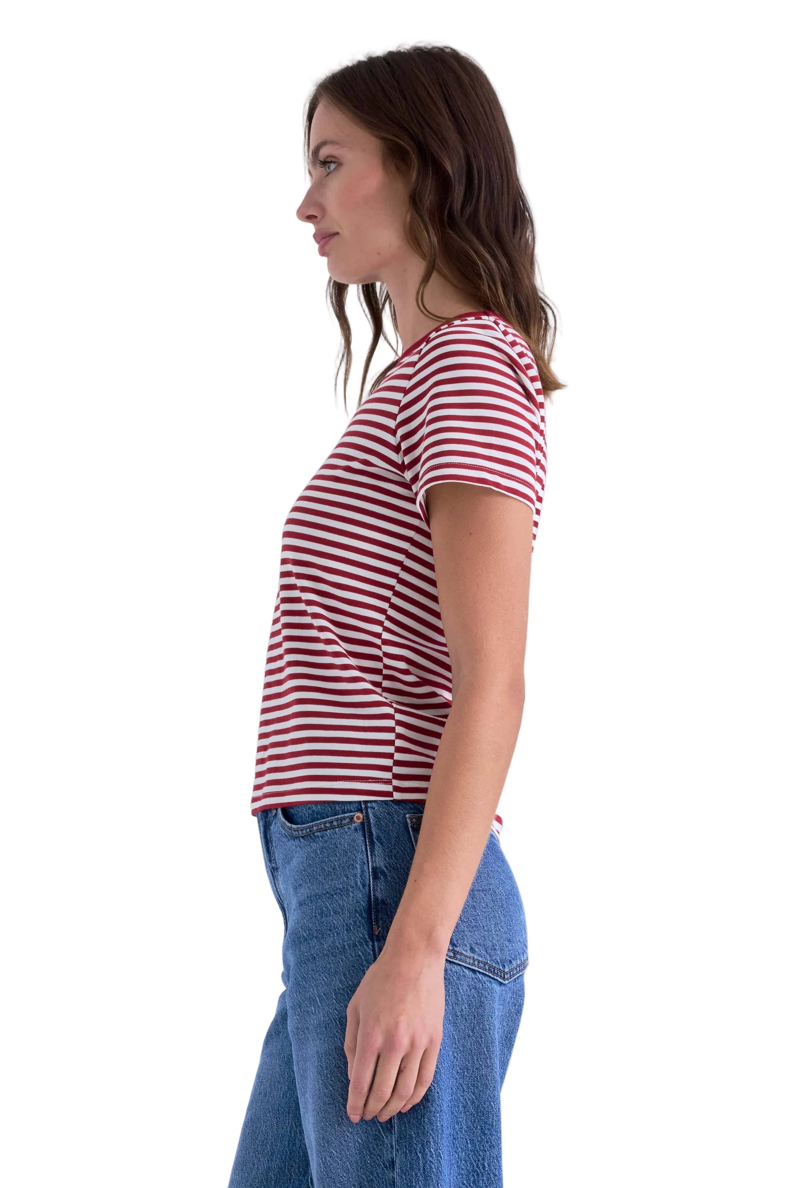 Pistola Womens Novelty Knit Tops Alba Shrunken Tee