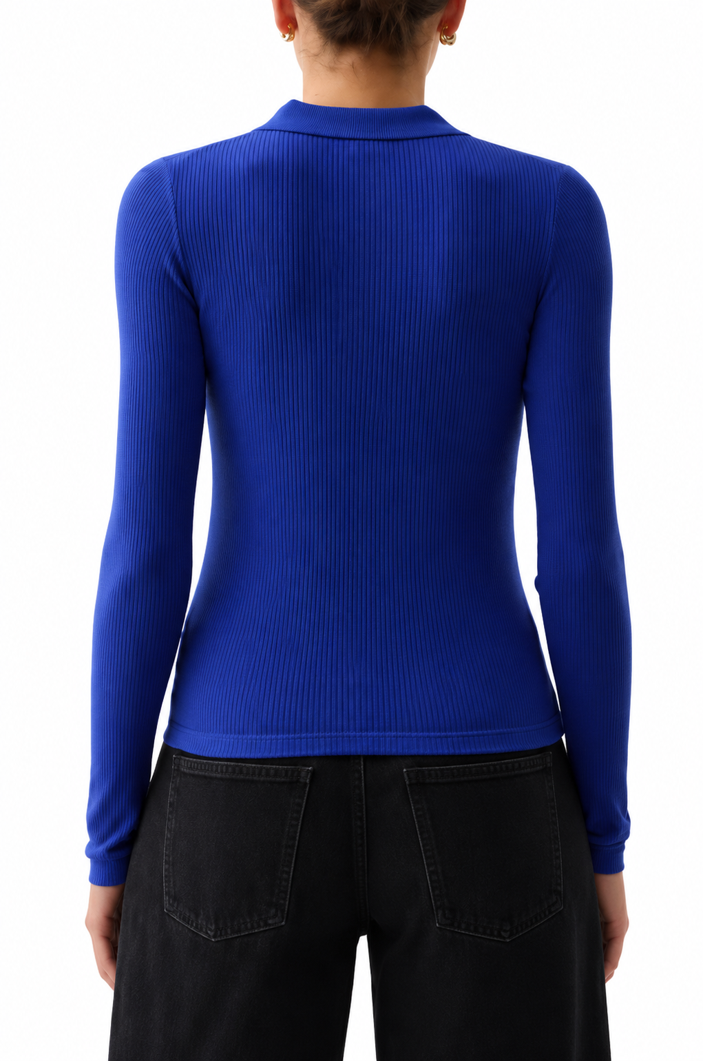 Pistola Womens Sweaters Elise Featherweight Polo Henley, image 2 of 2
